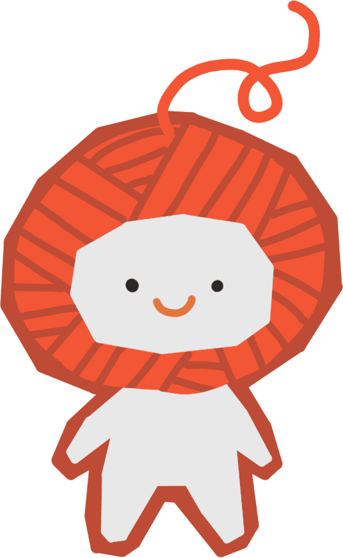 Trove yarn-ball mascot